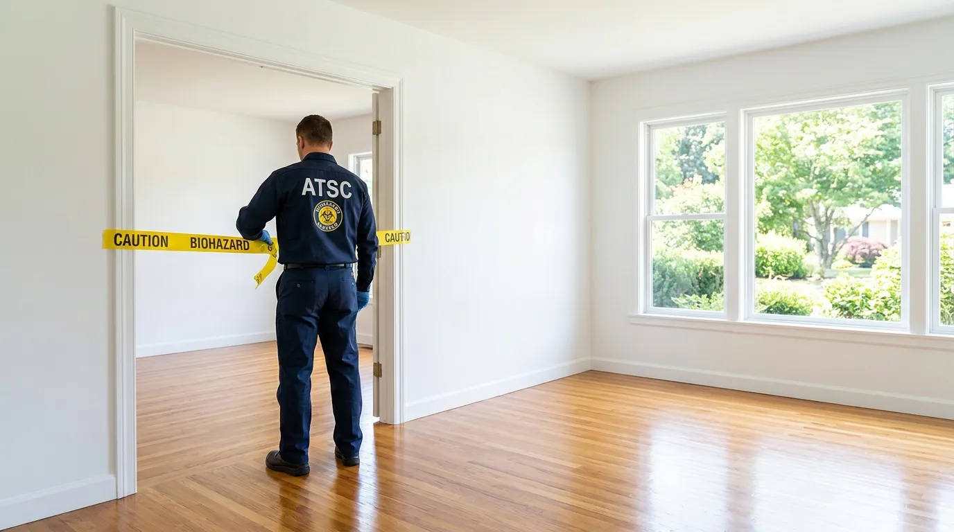 Certified biohazard cleanup crew performing Crime Scene Cleanup in Germantown